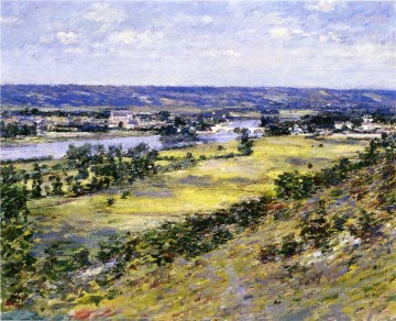 Giverny Painting - Valley of the Seine from Giverny Heights impressionism landscape Theodore Robinson Landscapes river